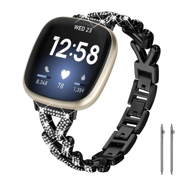 xDfind Small Twist Diamond Metal Watch Band, 20mm For Huawei Watch GT4 / GT3 / GT2, 20mm, 20mm For COROS APEX 2 42mm / PACE 2, 20mm For Xiaomi Mibro Air / Mibro Lite, 20mm For Honor Watch SE / Magic Watch2 42mm