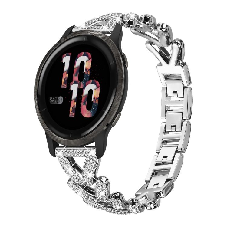 xDfind Small Twist Diamond Metal Watch Band, 20mm For Amazfit Bip U / Bip Lite / Bip 3 Pro, 20mm For Amazfit GTS4 Mini/3/2 /2e/2 Mini, 20mm For Xiaomi Haylou RS4 Plus LS11 / LS12, 20mm For Ticwatch GTH / E3 / E / 2                                      ...