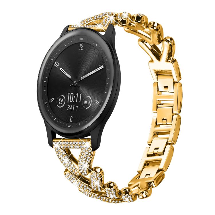 xDfind Small Twist Diamond Metal Watch Band, 20mm For Amazfit Bip U / Bip Lite / Bip 3 Pro, 20mm For Amazfit GTS4 Mini/3/2 /2e/2 Mini, 20mm For Xiaomi Haylou RS4 Plus LS11 / LS12, 20mm For Ticwatch GTH / E3 / E / 2                                      ...