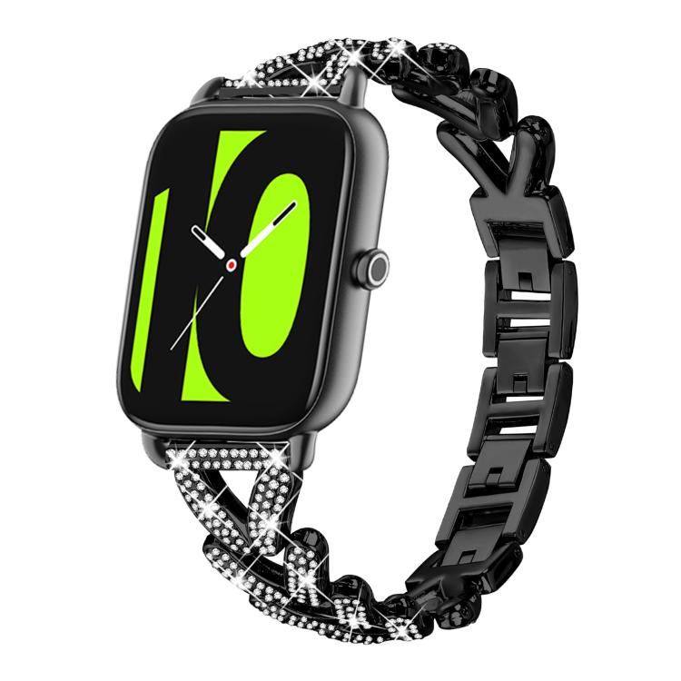 xDfind Small Twist Diamond Metal Watch Band, 20mm For Amazfit Bip U / Bip Lite / Bip 3 Pro, 20mm For Amazfit GTS4 Mini/3/2 /2e/2 Mini, 20mm For Xiaomi Haylou RS4 Plus LS11 / LS12, 20mm For Ticwatch GTH / E3 / E / 2                                      ...
