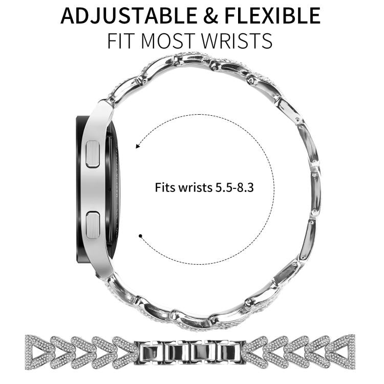 xDfind Small Twist Diamond Metal Watch Band, 20mm For Amazfit Bip U / Bip Lite / Bip 3 Pro, 20mm For Amazfit GTS4 Mini/3/2 /2e/2 Mini, 20mm For Xiaomi Haylou RS4 Plus LS11 / LS12, 20mm For Ticwatch GTH / E3 / E / 2                                      ...