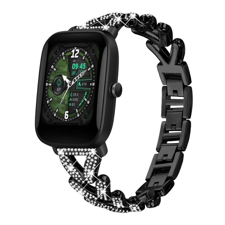xDfind Small Twist Diamond Metal Watch Band, 20mm For Amazfit Bip U / Bip Lite / Bip 3 Pro, 20mm For Amazfit GTS4 Mini/3/2 /2e/2 Mini, 20mm For Xiaomi Haylou RS4 Plus LS11 / LS12, 20mm For Ticwatch GTH / E3 / E / 2                                      ...
