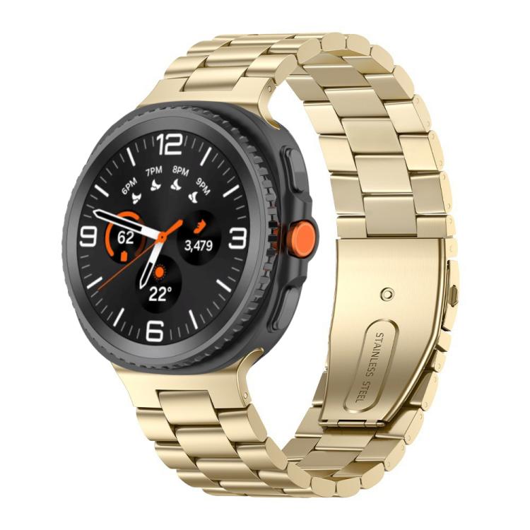 Three Beads Stainless Steel Watch Band, For Samsung Galaxy Watch8 / Watch8 Classic