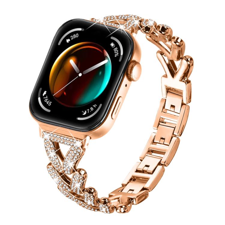 20mm xDfind Small Twist Diamond Metal Watch Band, For Huawei Watch Fit 5 / Fit 5 Pro / Fit 4