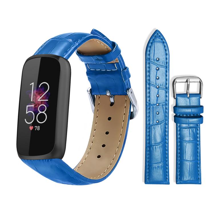xDfind Bamboo Texture Pin Buckle Leather Watch Band, For Fitbit Charge 6 / 5 18mm, For Fitbit Inspire 3 12mm, For Fitbit Versa 4 / 3 / Sense2 / 1 20mm, For Fitbit Luxe / Special Edition 12mm