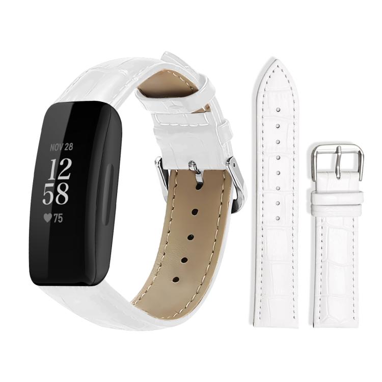 xDfind Bamboo Texture Pin Buckle Leather Watch Band, For Fitbit Inspire 2 / Ace 3 14mm, For Fitbit Versa 2/Versa/Versa Lite/Blaze 22mm, For Fitbit Charge 4 / 3 18mm
