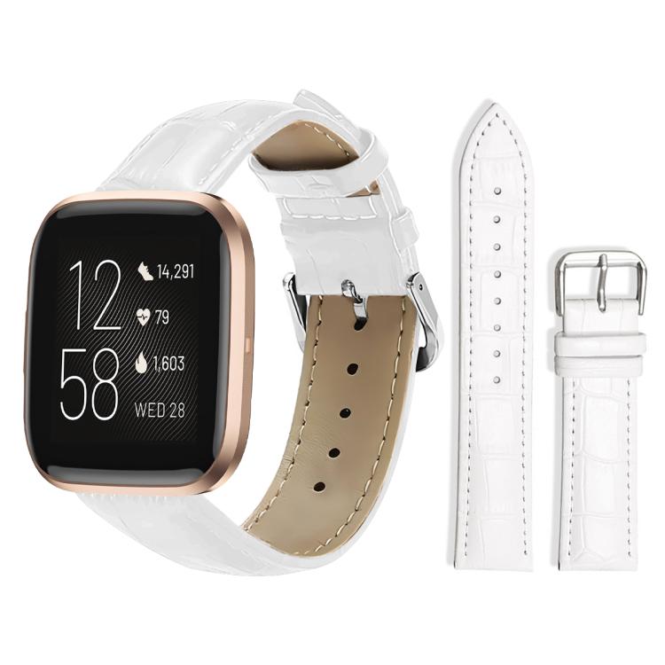xDfind Bamboo Texture Pin Buckle Leather Watch Band, For Fitbit Inspire 2 / Ace 3 14mm, For Fitbit Versa 2/Versa/Versa Lite/Blaze 22mm, For Fitbit Charge 4 / 3 18mm