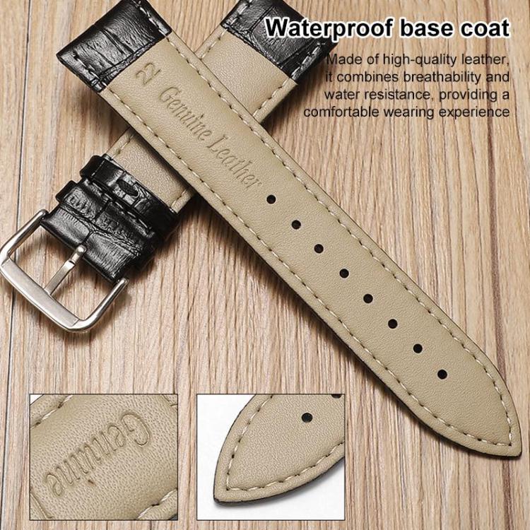 xDfind Bamboo Texture Pin Buckle Leather Watch Band, For Fitbit Inspire 2 / Ace 3 14mm, For Fitbit Versa 2/Versa/Versa Lite/Blaze 22mm, For Fitbit Charge 4 / 3 18mm