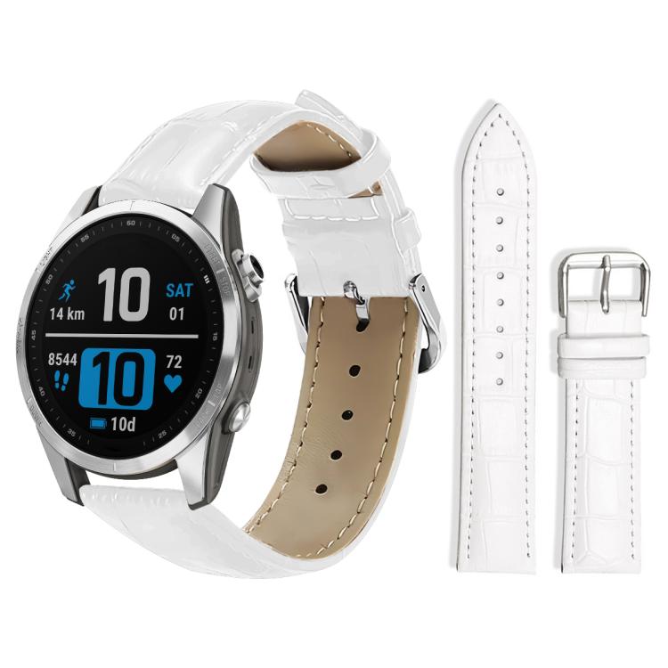 xDfind Bamboo Texture Pin Buckle Leather Watch Band, For Garmin Fenix 8/7X/6X/5X 26mm 22mm, For Garmin Fenix 8/7/6/5 22mm 20mm, For Garmin Fenix 8/7S/6S/5S 20mm 18mm, For Garmin Forerunner 45/45S/Swim2 18mm