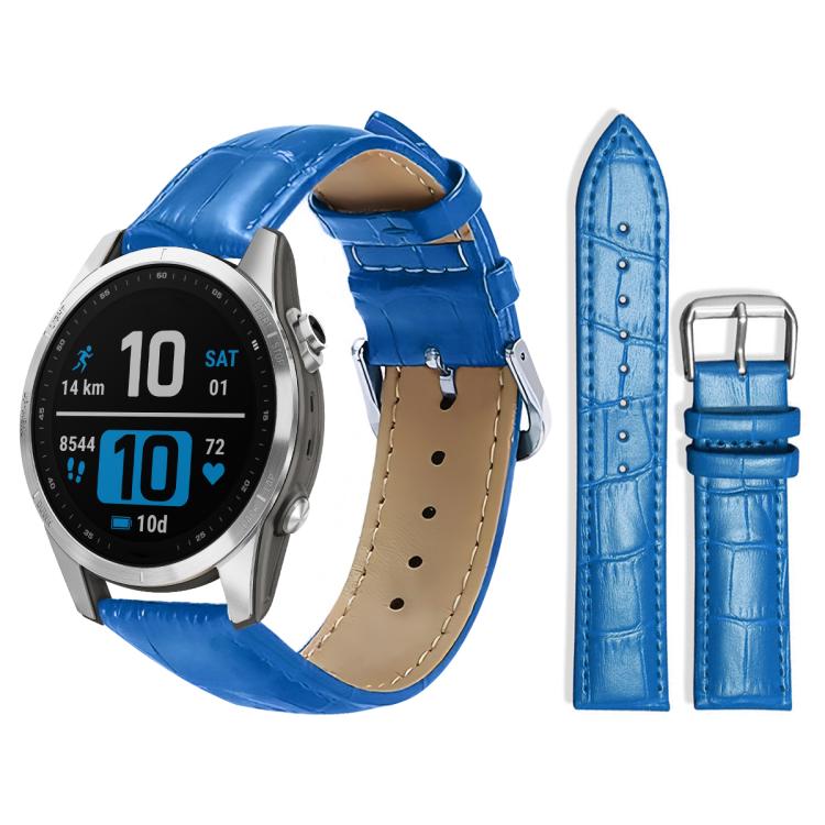xDfind Bamboo Texture Pin Buckle Leather Watch Band, For Garmin Fenix 8/7X/6X/5X 26mm 22mm, For Garmin Fenix 8/7/6/5 22mm 20mm, For Garmin Fenix 8/7S/6S/5S 20mm 18mm, For Garmin Forerunner 45/45S/Swim2 18mm