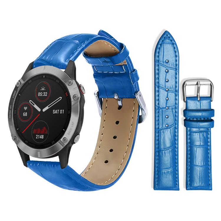 xDfind Bamboo Texture Pin Buckle Leather Watch Band, For Garmin Fenix 8/7X/6X/5X 26mm 22mm, For Garmin Fenix 8/7/6/5 22mm 20mm, For Garmin Fenix 8/7S/6S/5S 20mm 18mm, For Garmin Forerunner 45/45S/Swim2 18mm