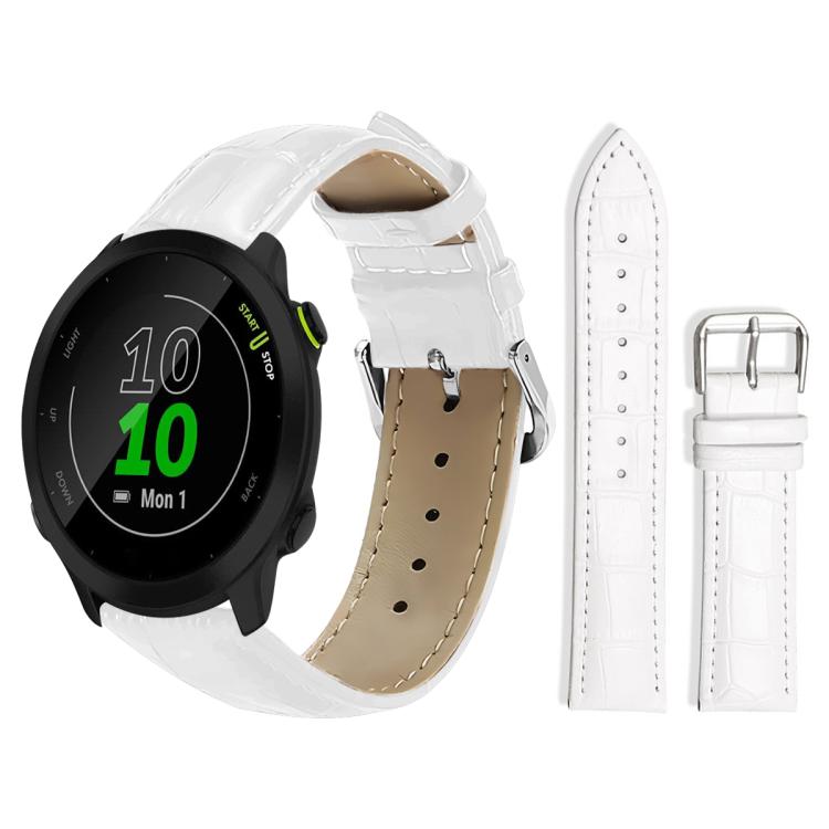 xDfind Bamboo Texture Pin Buckle Leather Watch Band, For Garmin Fenix 8/7X/6X/5X 26mm 22mm, For Garmin Fenix 8/7/6/5 22mm 20mm, For Garmin Fenix 8/7S/6S/5S 20mm 18mm, For Garmin Forerunner 45/45S/Swim2 18mm
