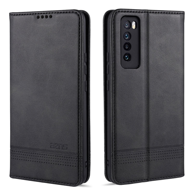 AZNS Magnetic Calf Texture Horizontal Flip Leather Case with Card Slots & Holder & Wallet, For Huawei Nova 7 SE, For Huawei Nova 7, For Huawei Enjoy 20, For Huawei Maimang 9