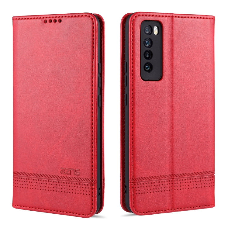 AZNS Magnetic Calf Texture Horizontal Flip Leather Case with Card Slots & Holder & Wallet, For Huawei Nova 7 SE, For Huawei Nova 7, For Huawei Enjoy 20, For Huawei Maimang 9