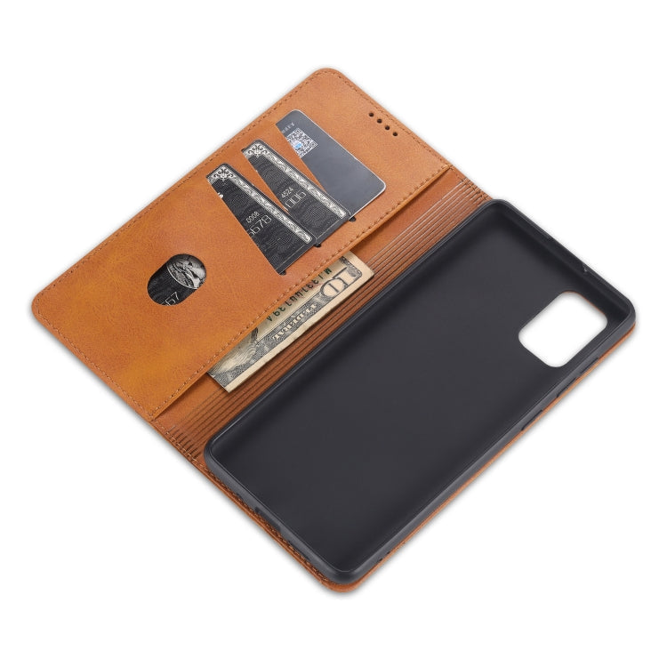 AZNS Magnetic Calf Texture Horizontal Flip Leather Case with Card Slots & Holder & Wallet, For Samsung Galaxy S20+