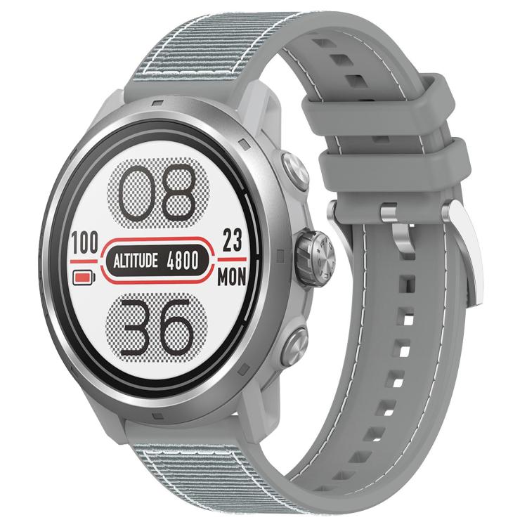 xDfind Hybrid Nylon Braid Silicone Watch Band, 20mm For COROS Pace 2 / Apex 2 42mm