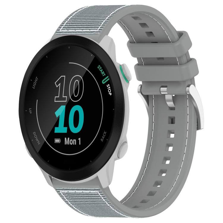 xDfind Hybrid Nylon Braid Silicone Watch Band, 22mm For Garmin Forerunner 570 47mm/935/945, 20mm For Garmin Forerunner 570 42mm/245/645, 20mm For Garmin?Vivomove?Sport/Vivoactive5/3, 22mm For Garmin Venu 3 / Vivoactive 4