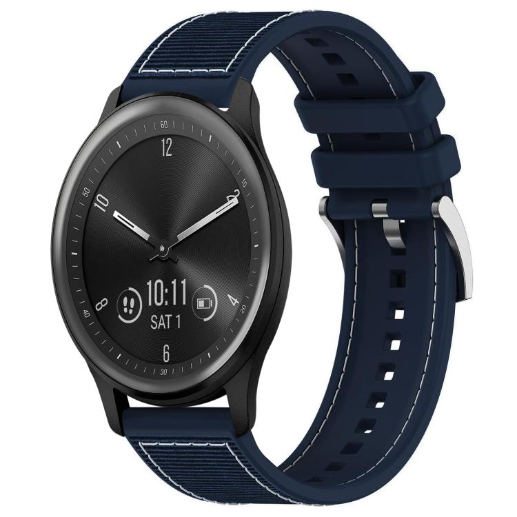 xDfind Hybrid Nylon Braid Silicone Watch Band, 22mm For Garmin Forerunner 570 47mm/935/945, 20mm For Garmin Forerunner 570 42mm/245/645, 20mm For Garmin?Vivomove?Sport/Vivoactive5/3, 22mm For Garmin Venu 3 / Vivoactive 4