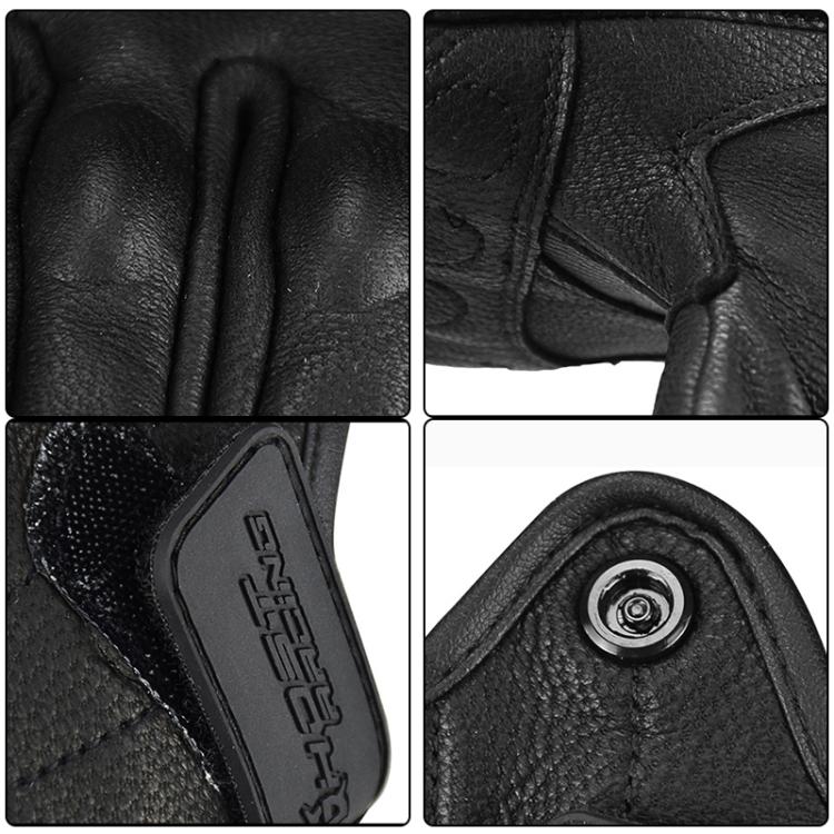 GHOST RACING GR-ST07 Winter Velvet Warm Motorcycle Riding Gloves, M, XL, XXL