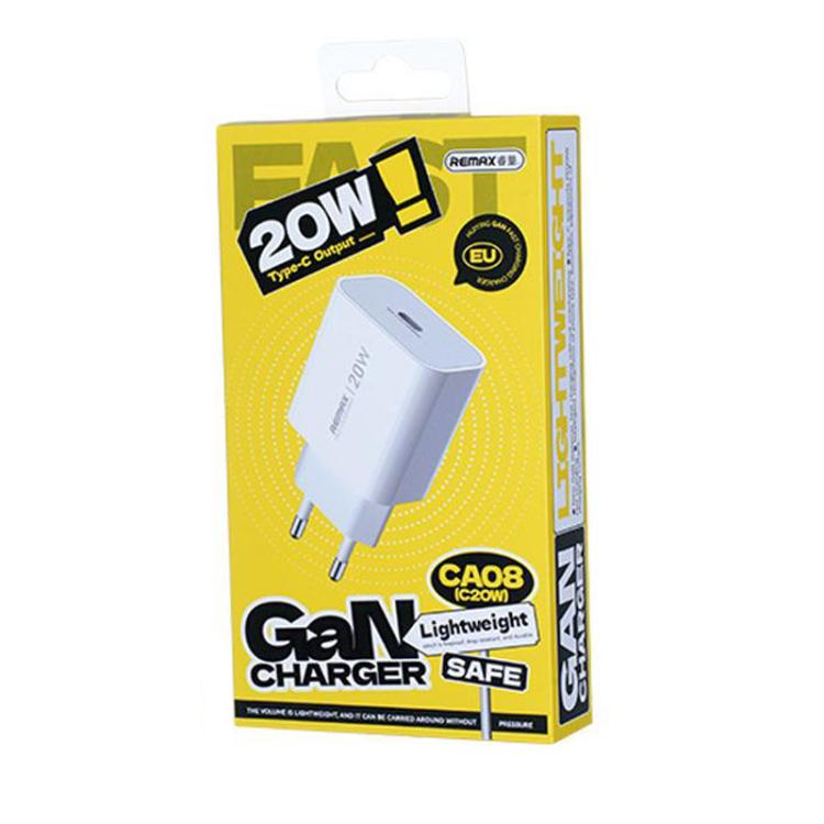 REMAX CA10 PD40W Type-C GaN Fast Charger, EU Plug, CA10