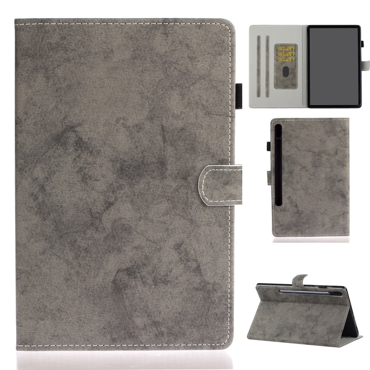 Marble Style Cloth Texture Leather Case with Bracket & Card Slot & Pen Slot & Anti Skid Strip, For Samsung Galaxy Tab A7 (2020) T500, For Samsung Galaxy Tab S8 / Galaxy Tab S7 11.0 T870, For iPad Air 2020 10.9