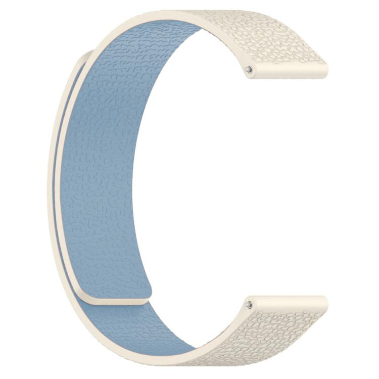 xDfind Flat Head Litchi Texture Magnetic Silicone Watch Band, 18mm, 20mm