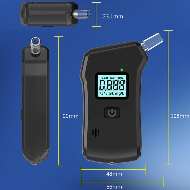 Home Digital Display Blow-type Alcohol Tester Alcohol Detector, 1101