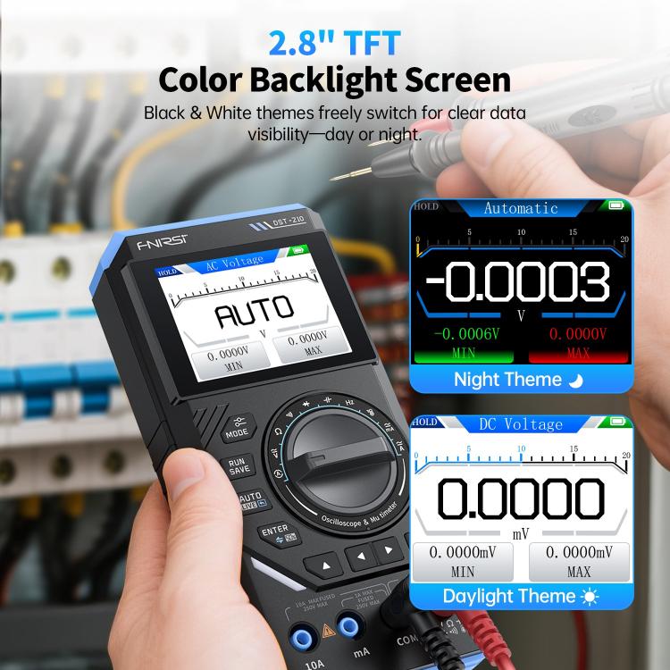 FNIRSI DST210 3 in 1 Digital Multimeter Oscilloscope, DST210