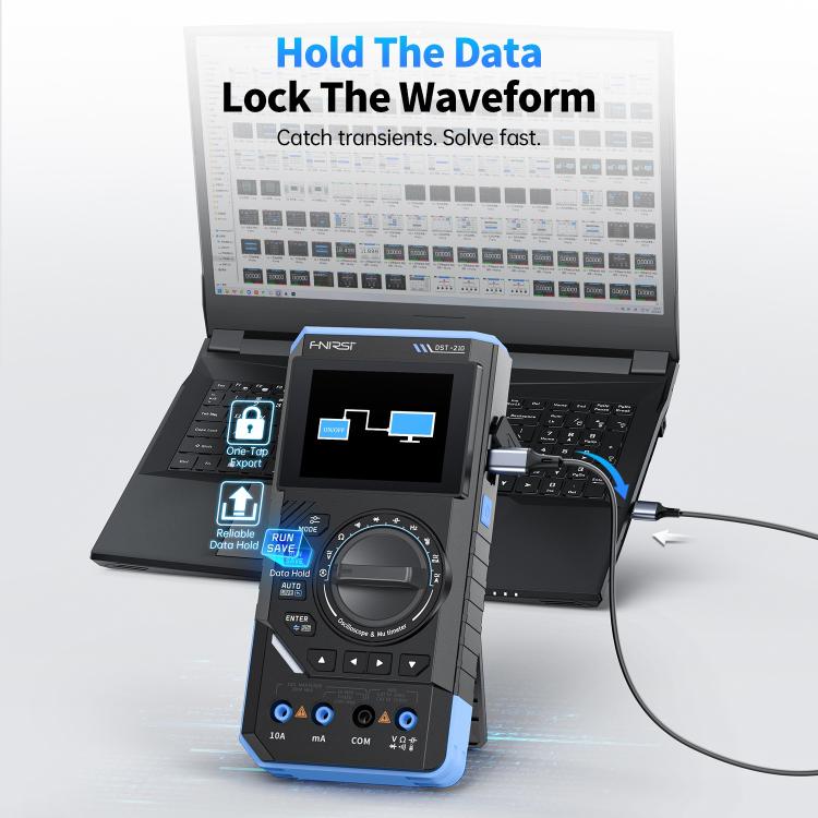 FNIRSI DST210 3 in 1 Digital Multimeter Oscilloscope, DST210