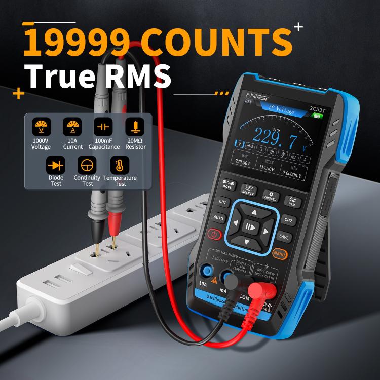 FNIRSI 2C53T Dual Channel 50M Digital Multimeter, Standard Version, High-end Version