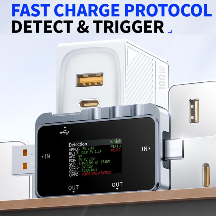 Fnirsi FNAC-28 Multi-function Type-C & USB Professional Grade Ripple Monitoring Tester, FNAC-28