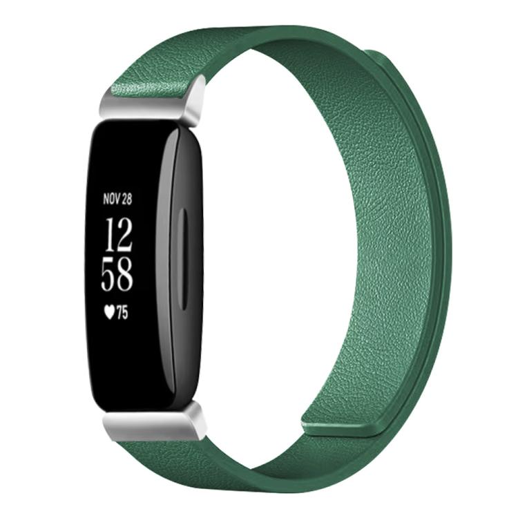xDfind Litchi Texture Magnetic Silicone Watch Band, For Fitbit Inspire 2 / Ace 3, For Fitbit Charge 4 / Charge 3