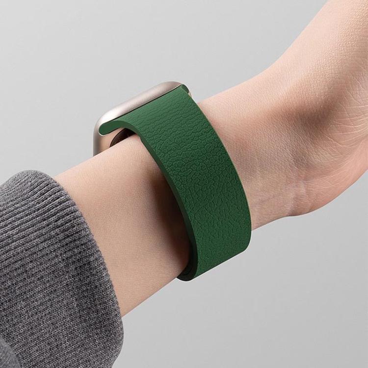 xDfind Litchi Texture Magnetic Silicone Watch Band, For Fitbit Charge 5 / Charge 6, For Fitbit Versa 4/Versa3/Sense2/Sense