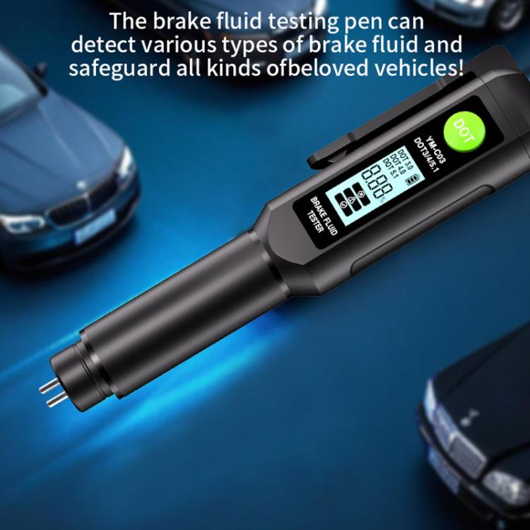 YM-C03 Digital Display Car Brake Fluid Tester Brake Fluid Water Content Tester, YM-C03