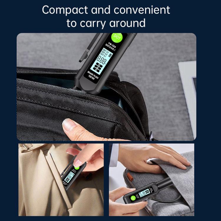 YM-C03 Digital Display Car Brake Fluid Tester Brake Fluid Water Content Tester, YM-C03