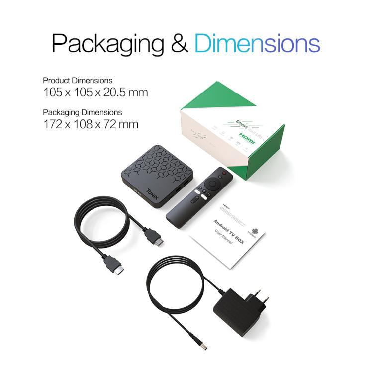 Tanix TX7 8K UHD Android 14 Smart TV Box with Remote Control, Allwinner H728 Octa-Core, 2GB+16GB