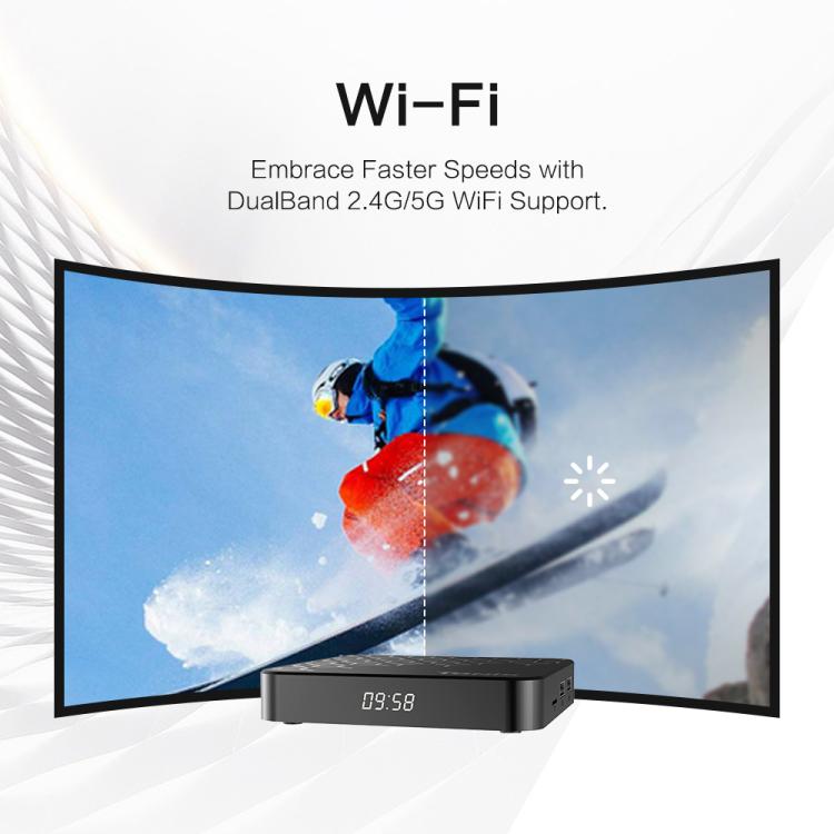 Tanix TX7 8K UHD Android 14 Smart TV Box with Remote Control, Allwinner H728 Octa-Core, 2GB+16GB