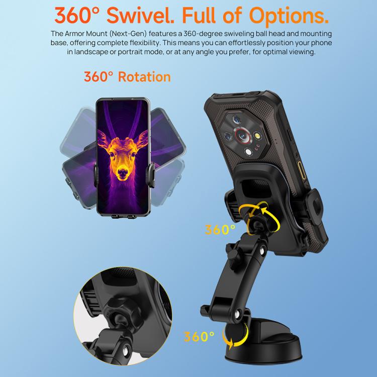 Ulefone UAN15 Armor Mount Car / Desk Phone Holder, Standard Model, UAN15