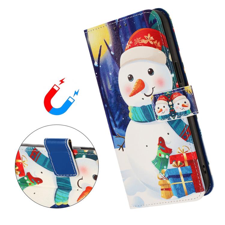 Christmas Series Buckle Leather Phone Case with Hand Strap, For iPhone 17e / 16e, For iPhone 17 Pro Max, For iPhone 17 Pro, For iPhone 17