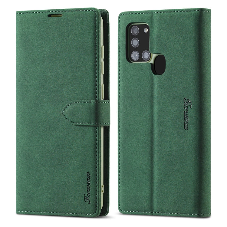 Forwenw F1 Series Matte Strong Magnetism Horizontal Flip Leather Case with Holder & Card Slots & Wallet & Photo Frame, For Samsung Galaxy A21s, For Samsung Galaxy Note 9, For Samsung Galaxy Note 10, For Samsung Galaxy Note 10+, For Samsung Galaxy Note2...
