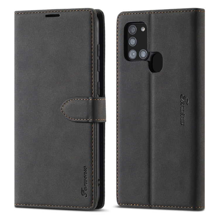 Forwenw F1 Series Matte Strong Magnetism Horizontal Flip Leather Case with Holder & Card Slots & Wallet & Photo Frame, For Samsung Galaxy A21s, For Samsung Galaxy Note 9, For Samsung Galaxy Note 10, For Samsung Galaxy Note 10+, For Samsung Galaxy Note2...