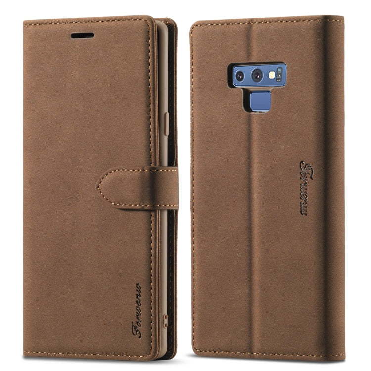Forwenw F1 Series Matte Strong Magnetism Horizontal Flip Leather Case with Holder & Card Slots & Wallet & Photo Frame, For Samsung Galaxy A21s, For Samsung Galaxy Note 9, For Samsung Galaxy Note 10, For Samsung Galaxy Note 10+, For Samsung Galaxy Note2...