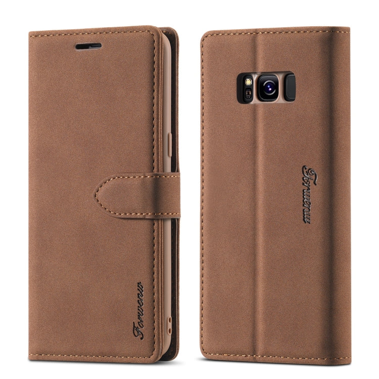 Forwenw F1 Series Matte Strong Magnetism Horizontal Flip Leather Case with Holder & Card Slots & Wallet & Photo Frame, For Samsung Galaxy S8, For Samsung Galaxy S8+, For Samsung Galaxy S9, For Samsung Galaxy S9+, For Samsung Galaxy S10                 ...