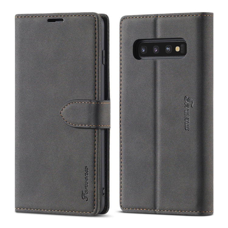 Forwenw F1 Series Matte Strong Magnetism Horizontal Flip Leather Case with Holder & Card Slots & Wallet & Photo Frame, For Samsung Galaxy S8, For Samsung Galaxy S8+, For Samsung Galaxy S9, For Samsung Galaxy S9+, For Samsung Galaxy S10                 ...