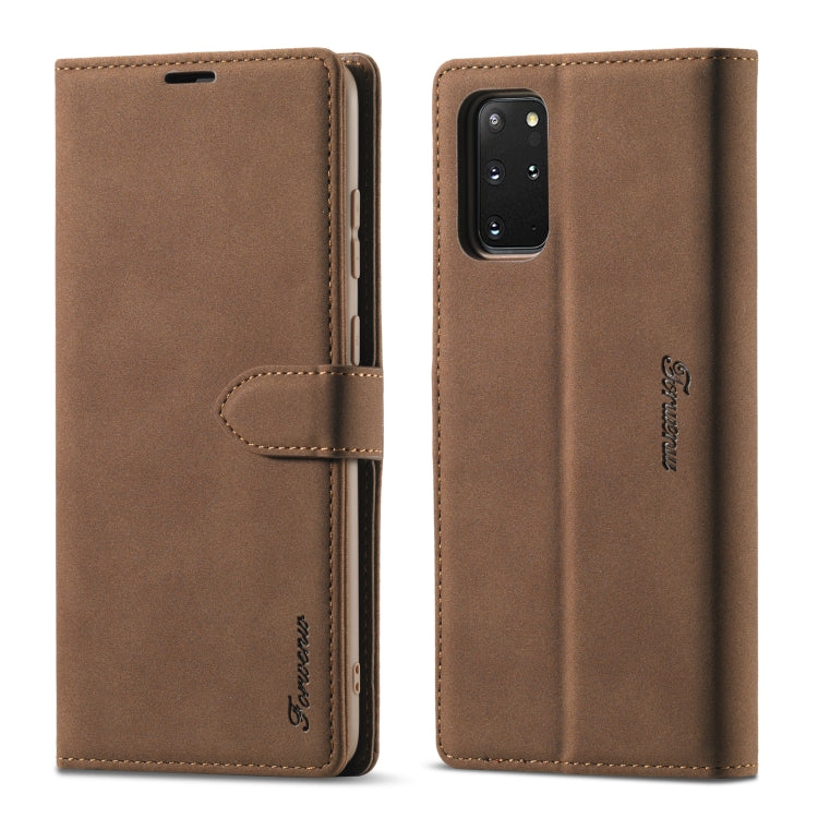 Forwenw F1 Series Matte Strong Magnetism Horizontal Flip Leather Case with Holder & Card Slots & Wallet & Photo Frame, For Samsung Galaxy S20, For Samsung Galaxy S20+