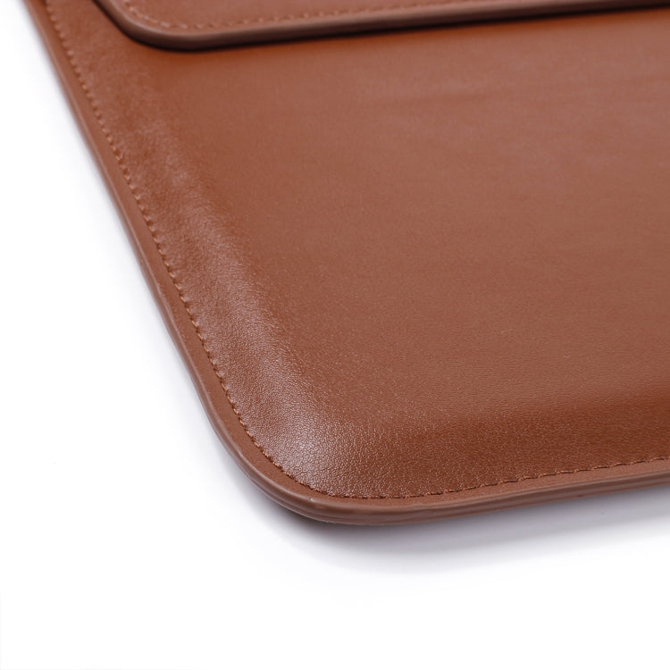 PU Leather Ultra-thin Envelope Bag Laptop Bag with Stand Function, For MacBook Air / Pro 15 inch