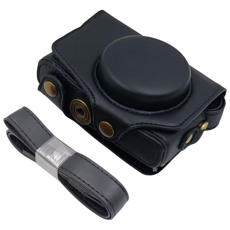 Retro Leather Full Body Camera Cover Bag with Strap, For Canon PowerShot SX710 HS / SX700 HS, For Canon PowerShot G10 / G11 / G12