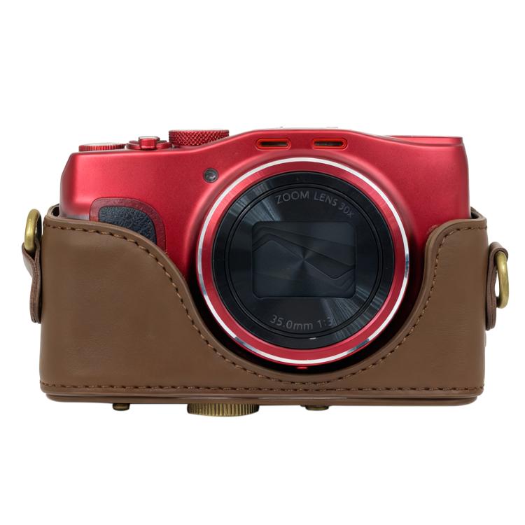 Retro Leather Full Body Camera Cover Bag with Strap, For Canon PowerShot SX710 HS / SX700 HS, For Canon PowerShot G10 / G11 / G12