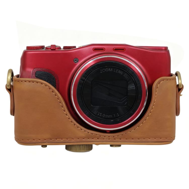 Retro Leather Full Body Camera Cover Bag with Strap, For Canon PowerShot SX710 HS / SX700 HS, For Canon PowerShot G10 / G11 / G12