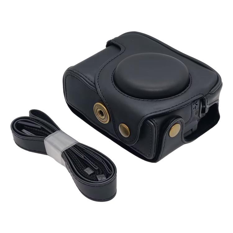 Retro Leather Full Body Camera Cover Bag with Strap, For Canon PowerShot SX710 HS / SX700 HS, For Canon PowerShot G10 / G11 / G12